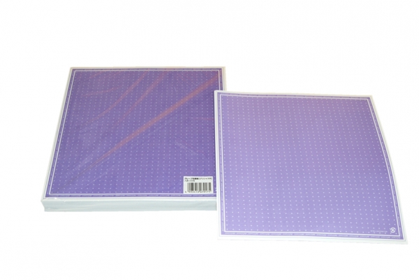 クレープ包装紙 デリシャスR 四角パープル1ケース（3000枚入）