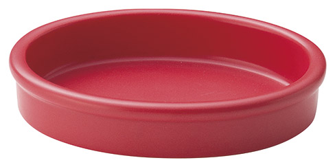 耐熱鍋 楕円12cmバル（赤）