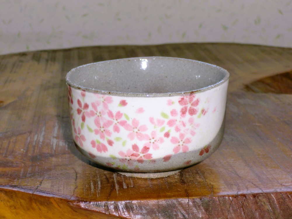 白化粧桜 抹茶碗「小」