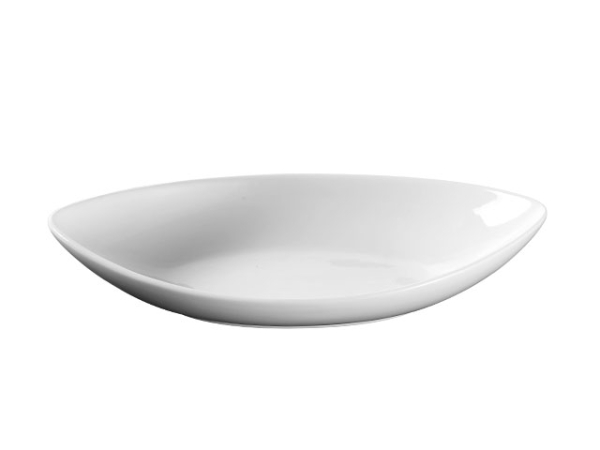 業務用 白磁楕円皿（10号オリーブ型） 26×14cm　
