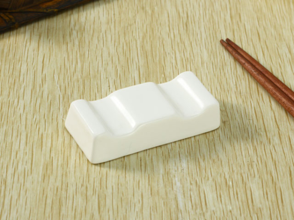 白磁箸置き　平型フォーク・スプーン用　期間限定特価