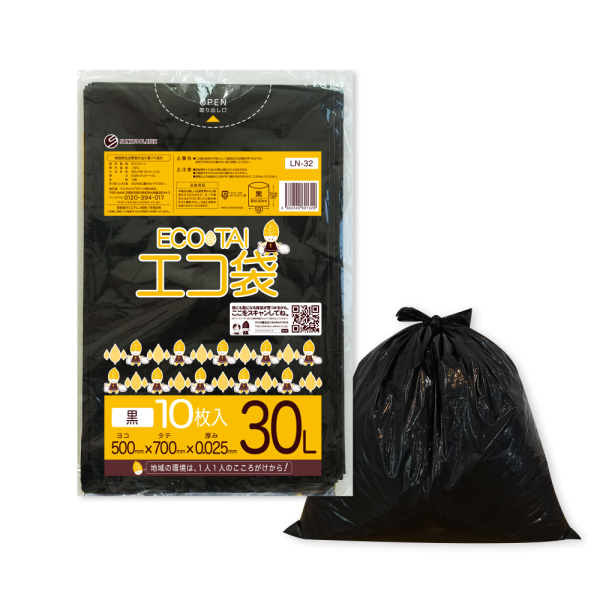 �Ɩ��p 30L�|���� �� LLDPE�f�� 0.025mm���@10����