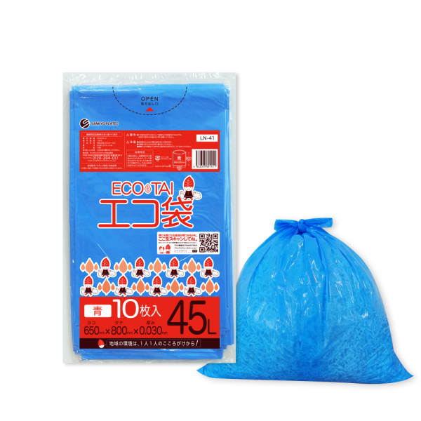 �Ɩ��p 45L�|���� �� LLDPE�f�� 0.030mm���@10����