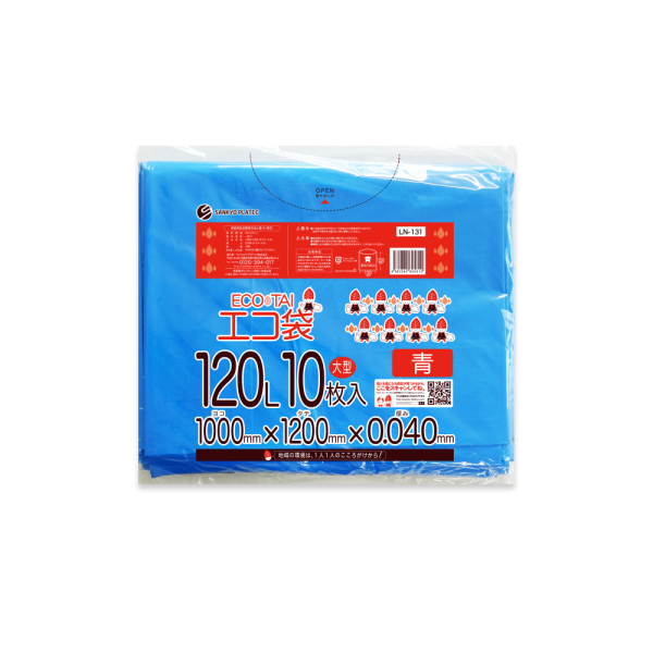 �Ɩ��p 120L�|���� �� LLDPE�f�� 0.040mm���@10��