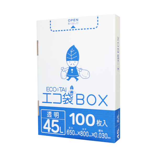 �Ɩ��p 45LBOX�^�C�v ���� 0.030mm�� LLDPE�f�ށ@