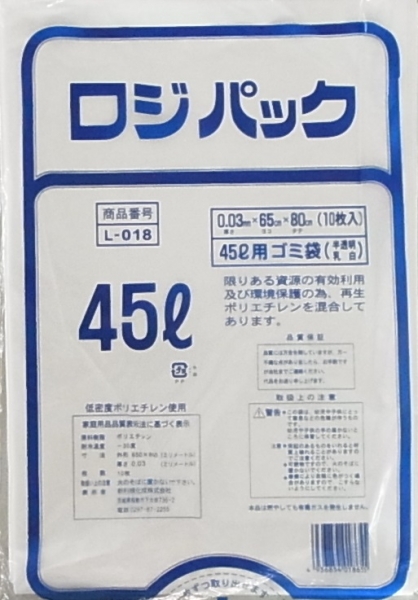 ���W�p�b�NL-018 �������ݑ�45L10P(0.03)x50��