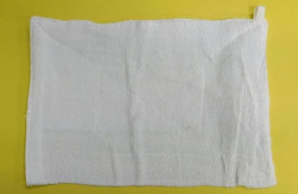 白雑巾１４０匁　ループ付　バラ売り（１０枚入）