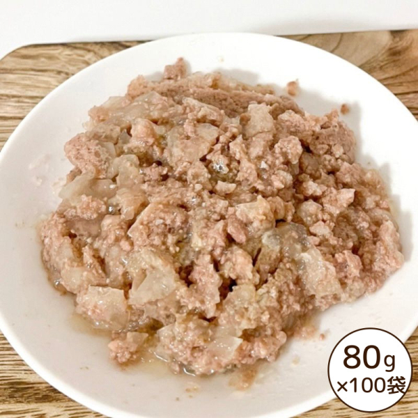 鶏丸ごとミンチレトルト 80g 犬 おやつ ペット 柔らか 鶏肉