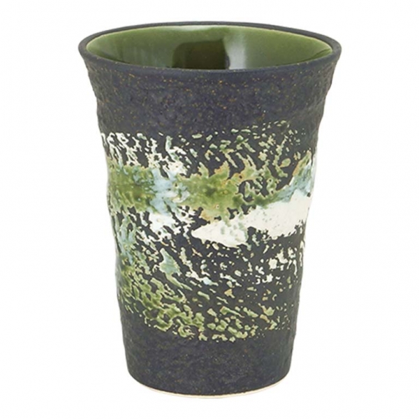 黒刷毛内織部フリーカップ