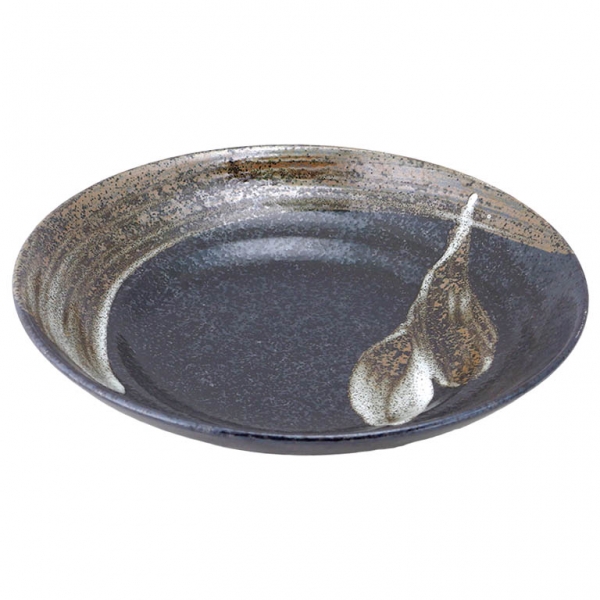 明世流し刷毛目 7.5麺皿