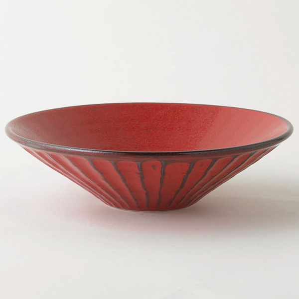 根来 しのぎ浅鉢 大