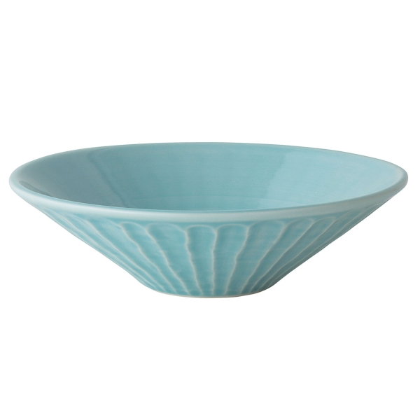 トルコ青磁 しのぎ浅鉢 大