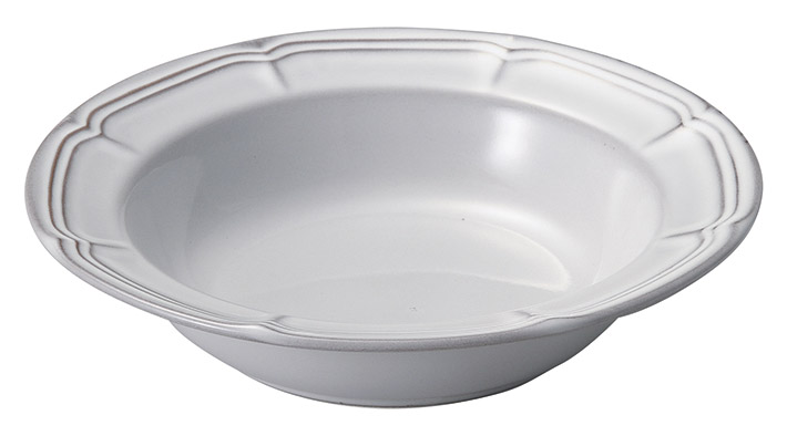 ラフィネ スモークホワイト 21.5ｃｍリムスープボウル