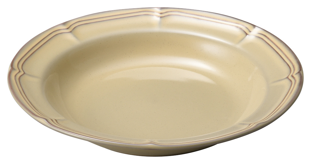 ラフィネ シナモンベージュ 25.5ｃｍパスタボウル