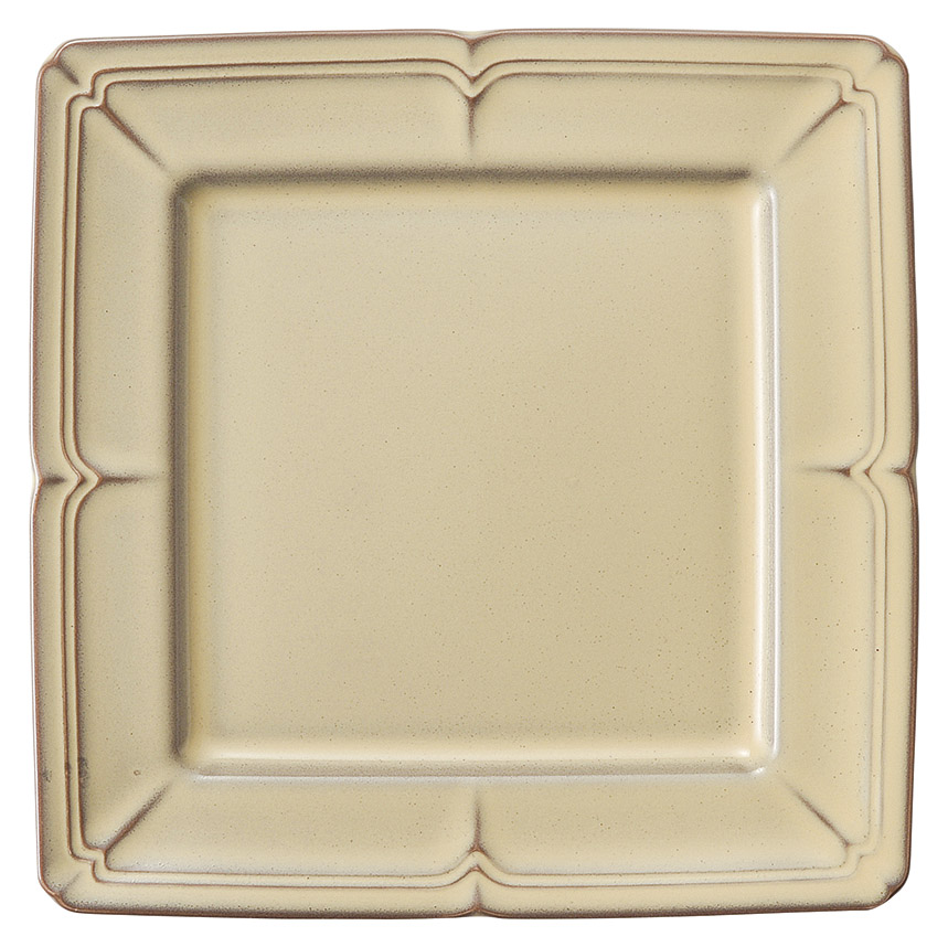 ラフィネ シナモンベージュ 20ｃｍスクエアープレート