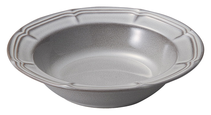 ラフィネ ストームグレー 21.5ｃｍリムスープボウル