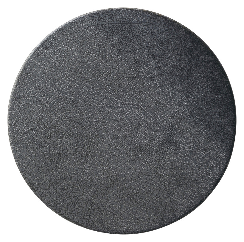 墨縅 20cm平丸皿