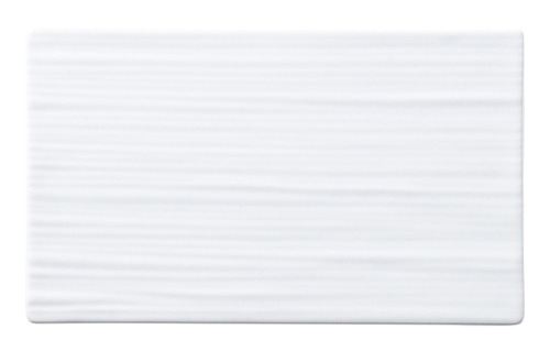 ジャパニーズモダン ピュアホワイト 16.5ｃｍ線紋平長角皿