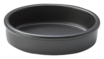 耐熱鍋 楕円15cmバル（黒）
