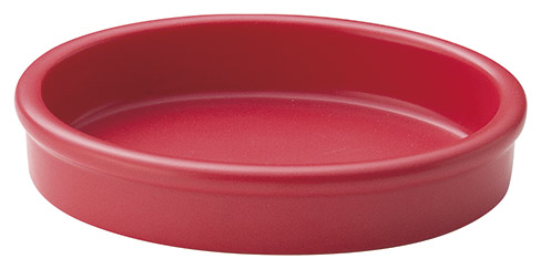 耐熱鍋 楕円15cmバル（赤）