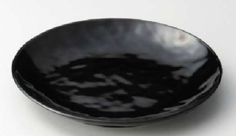 メラミン樹脂製）大皿黒26cm