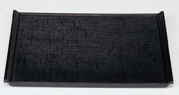 宴布目盆黒（ノンスリップ加工）尺3寸