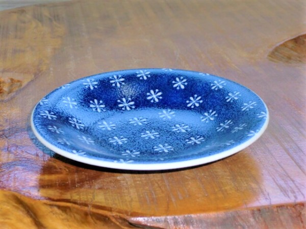 藍染小紋 5.0小皿（取皿）