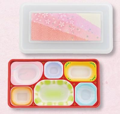 ＰＲ−２５ 赤Ａ/透明京ちりめんピンク