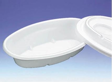 【テイクアウト容器】G32 カレー容器 本体/蓋セット (発泡容器) 500入