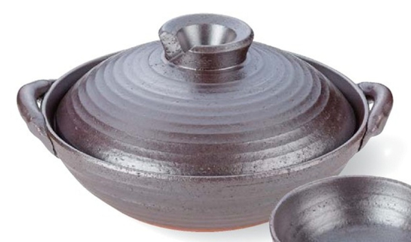 萬古焼 鉄釉（直火）9号京型鍋