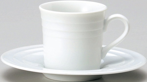 リネア　ホワイト　コーヒー碗皿（A・B級品込価格）