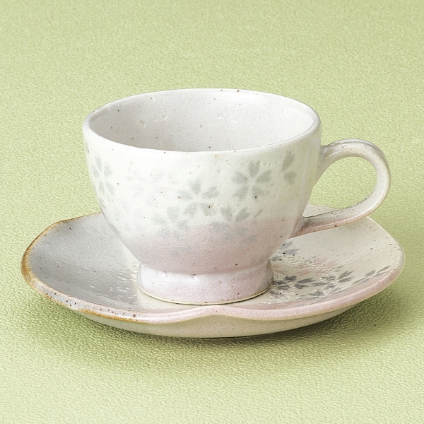 C 吉野桜コーヒー碗皿