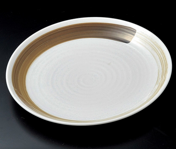 M 和さび丸皿22.5ｃｍ