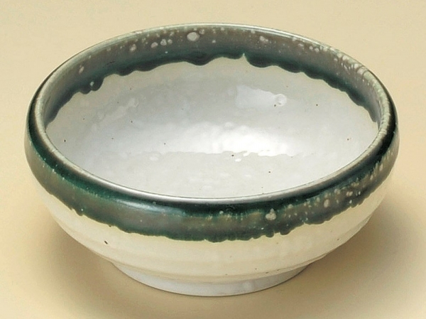 N 織部流入小鉢　13cm