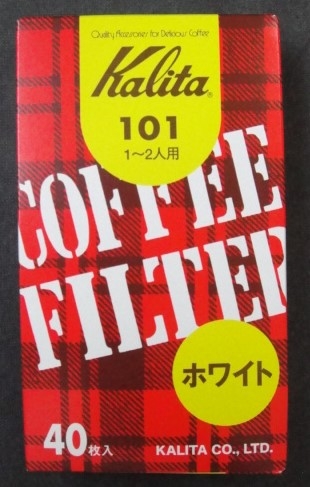 カリタ　101ろ紙　ホワイト　40枚入り