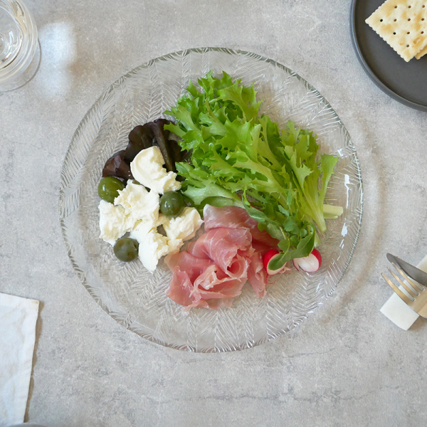 �K���X�v���[�g 24cm �Ԗږ͗l �A�E�g���b�g