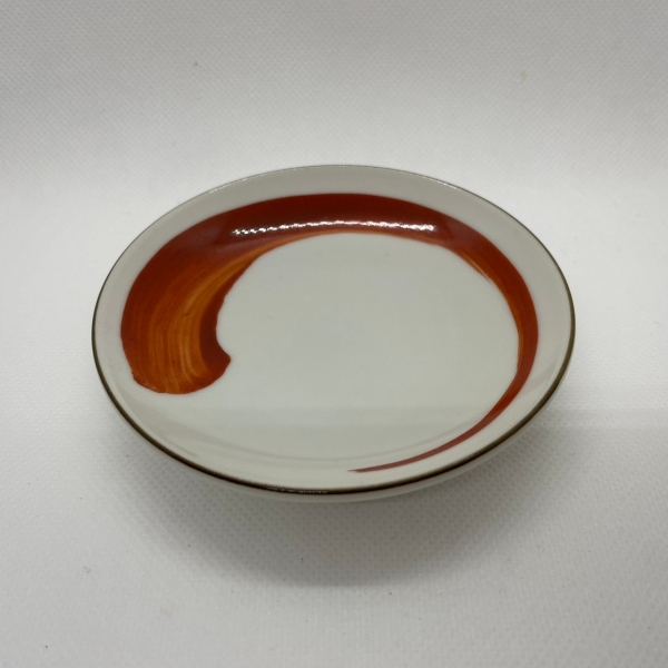 【特価品・B級品】美濃焼　小皿　赤刷毛目