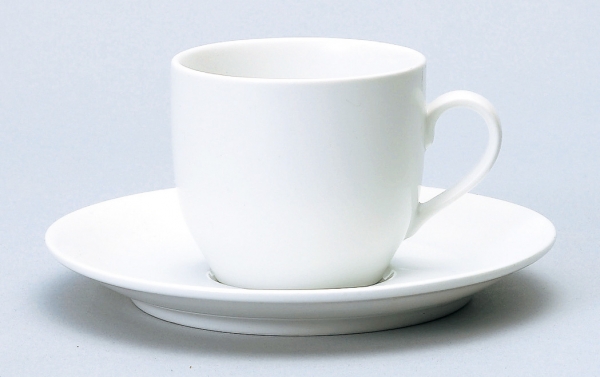 【ダイアセラム】ミルキーホワイト　コーヒー碗皿